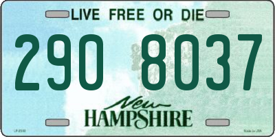 NH license plate 2908037