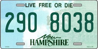 NH license plate 2908038