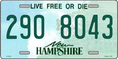 NH license plate 2908043