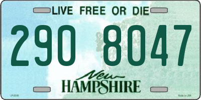 NH license plate 2908047