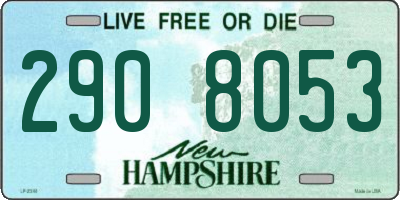 NH license plate 2908053