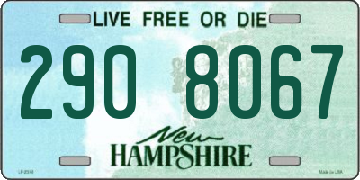 NH license plate 2908067