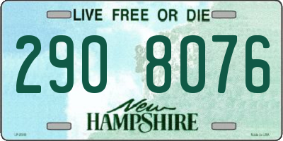 NH license plate 2908076