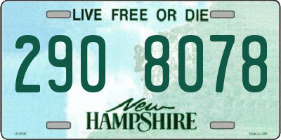 NH license plate 2908078