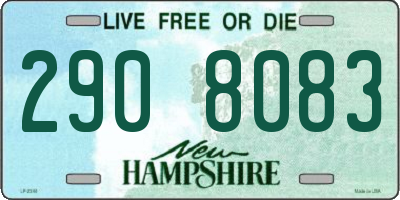 NH license plate 2908083