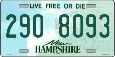 NH license plate 2908093