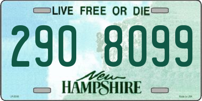 NH license plate 2908099