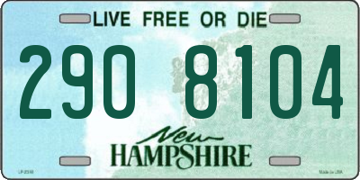 NH license plate 2908104