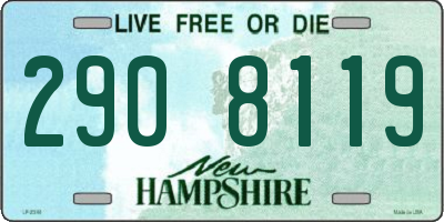 NH license plate 2908119