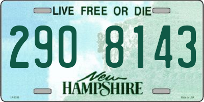 NH license plate 2908143