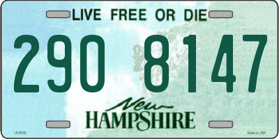 NH license plate 2908147