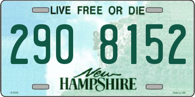 NH license plate 2908152