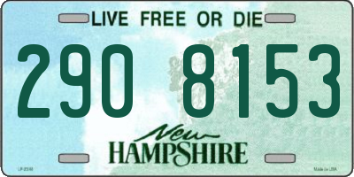 NH license plate 2908153