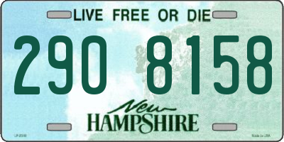 NH license plate 2908158