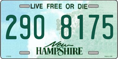 NH license plate 2908175