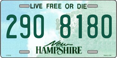 NH license plate 2908180