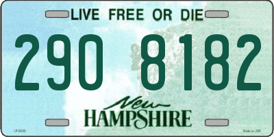 NH license plate 2908182
