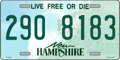 NH license plate 2908183