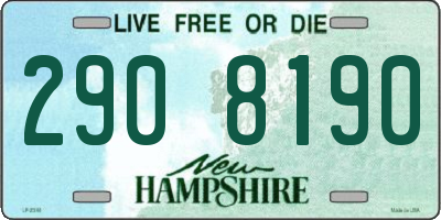 NH license plate 2908190