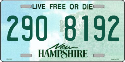 NH license plate 2908192
