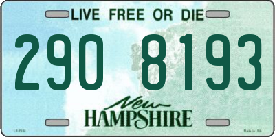 NH license plate 2908193