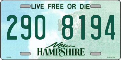 NH license plate 2908194