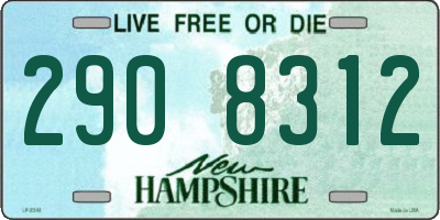 NH license plate 2908312