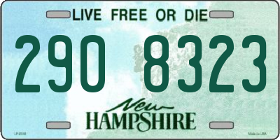 NH license plate 2908323