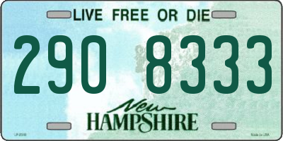 NH license plate 2908333