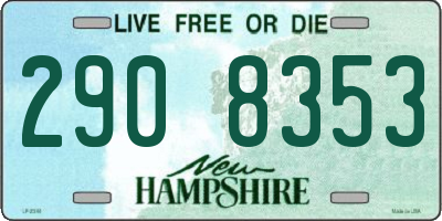 NH license plate 2908353