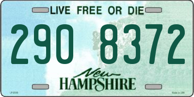 NH license plate 2908372
