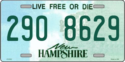 NH license plate 2908629