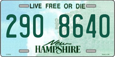 NH license plate 2908640