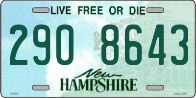 NH license plate 2908643