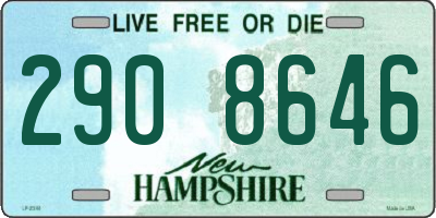 NH license plate 2908646