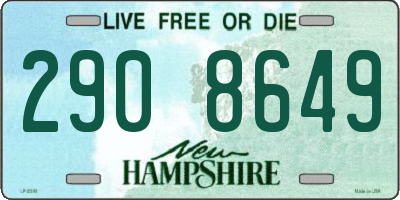 NH license plate 2908649