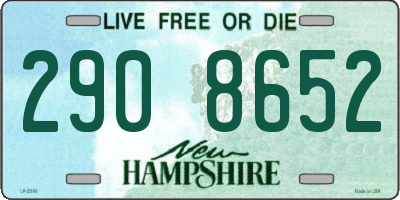 NH license plate 2908652