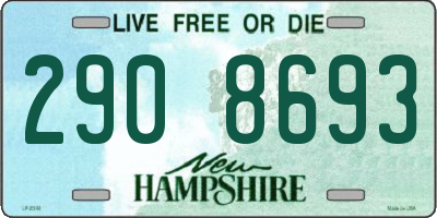 NH license plate 2908693