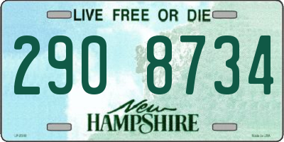 NH license plate 2908734