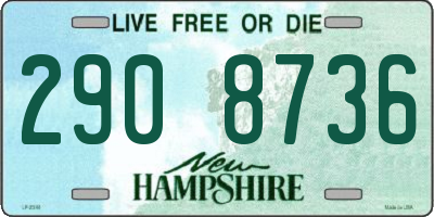 NH license plate 2908736