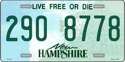 NH license plate 2908778