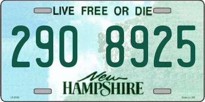 NH license plate 2908925