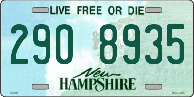 NH license plate 2908935