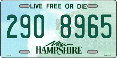 NH license plate 2908965