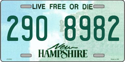 NH license plate 2908982