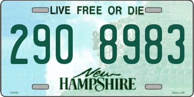 NH license plate 2908983