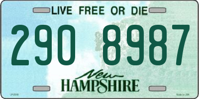 NH license plate 2908987