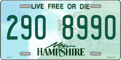 NH license plate 2908990