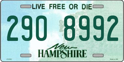 NH license plate 2908992