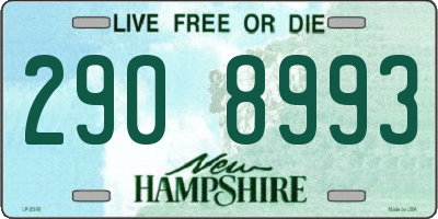 NH license plate 2908993